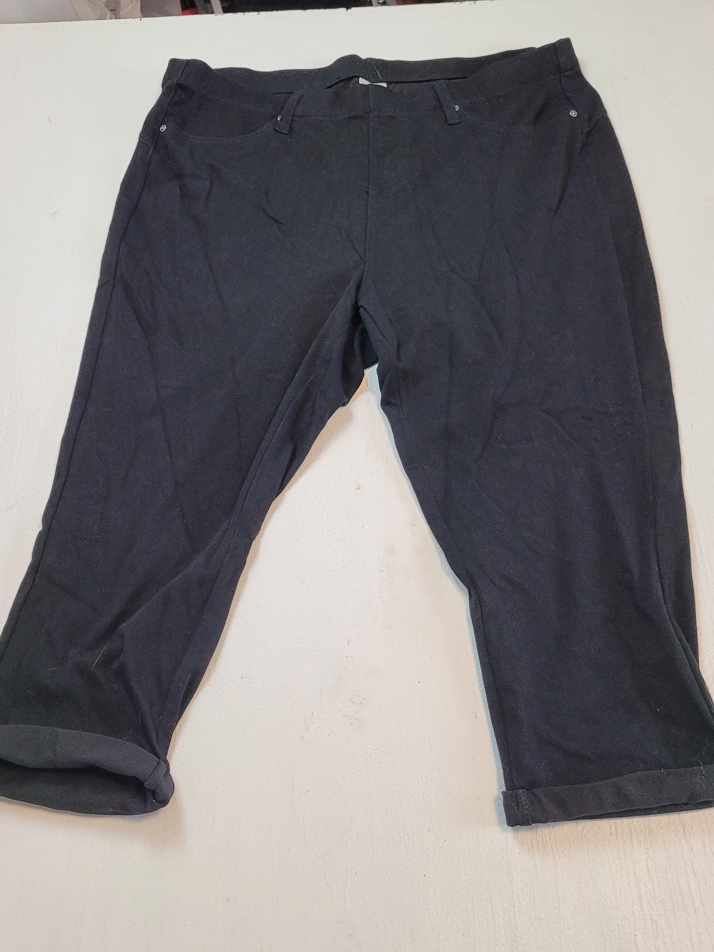 Terra & Sky Black Capri Pants